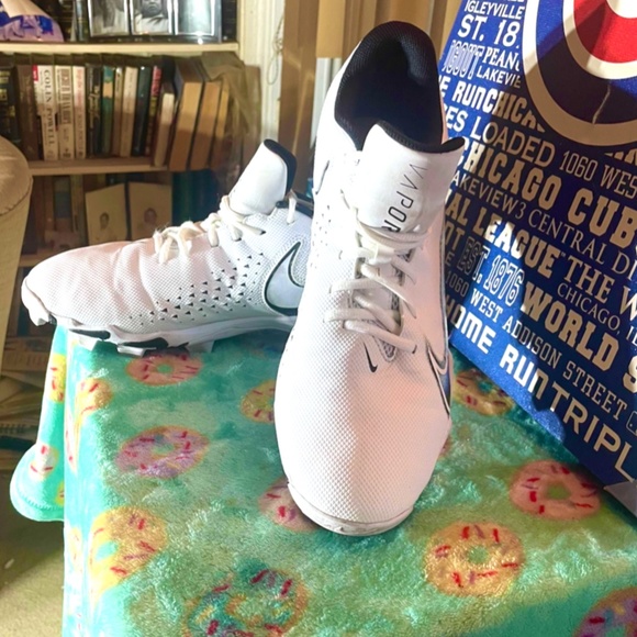 Lot of 2 pair of Nike Cleats 1 Vapor Fastflex SZ13 & 1 Nike Alpha Menace SZ14 - Picture 8 of 14